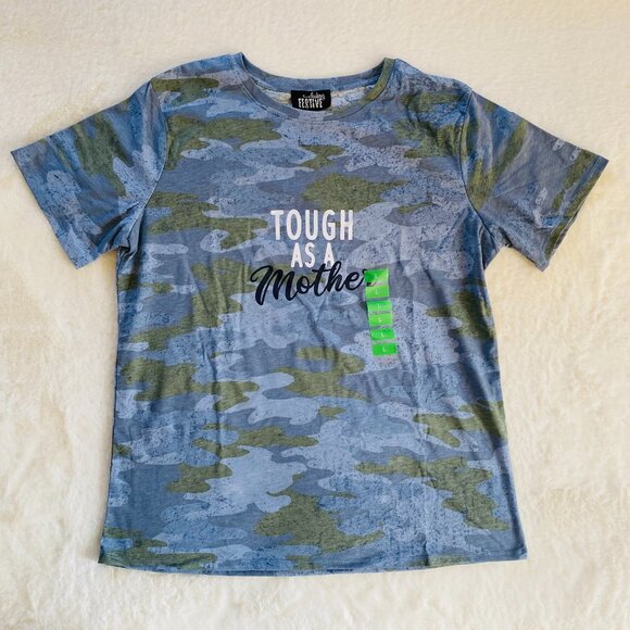 Camouflage Mom T-Shirt, Women’s Size Large, New with Tags, Military. Mom Gift - Picture 1 of 8